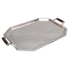 Goldsmith Puiforcat – Tray In Sterling Silver Art Deco Period