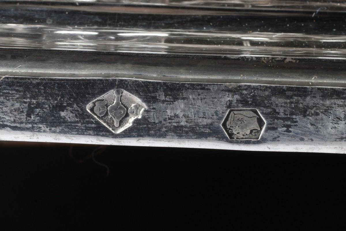 Goldsmith QUEILLE - Surtout of table in solid silver XIXth For Sale 5