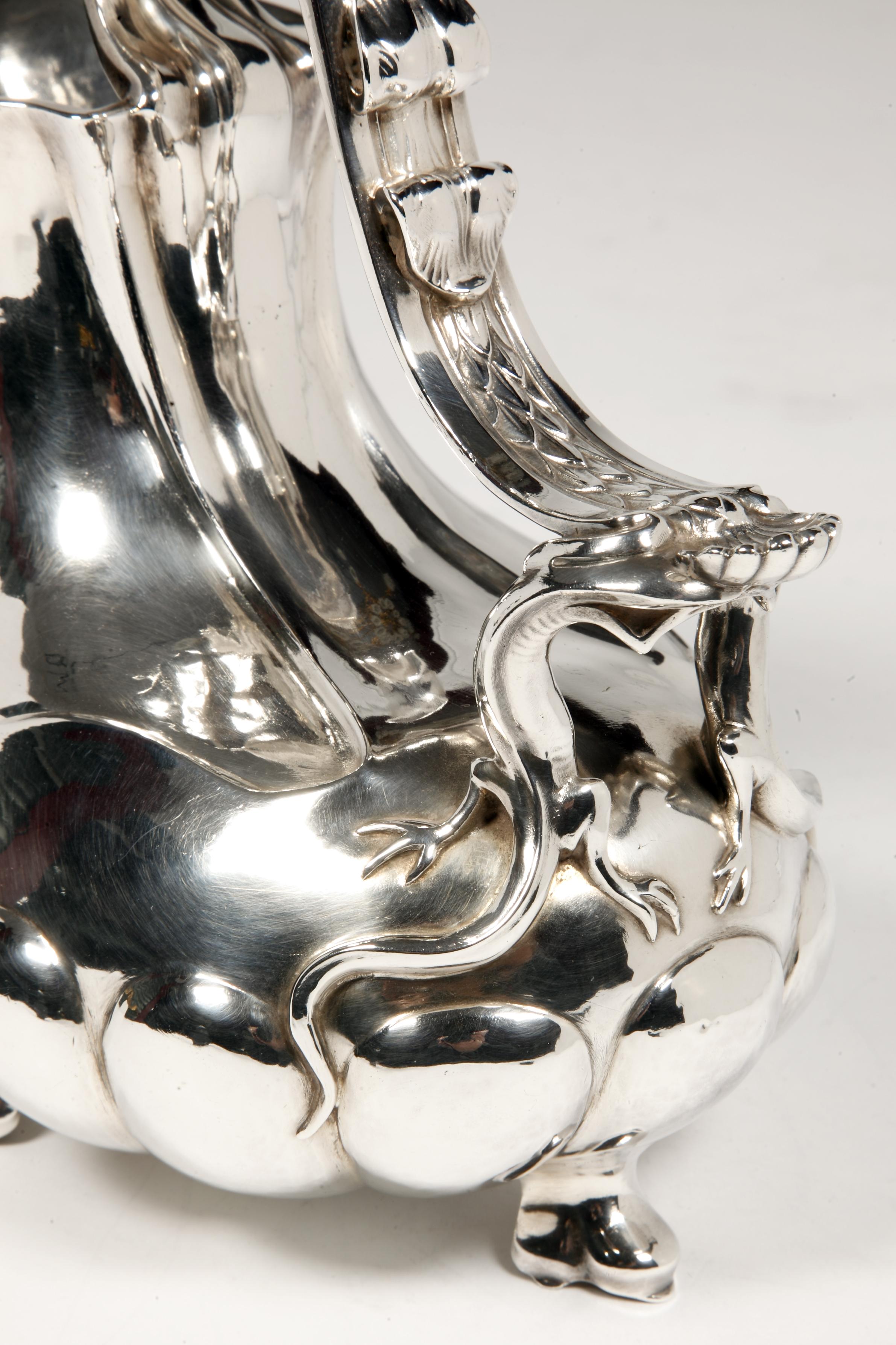 20th Century Goldsmith Tallois - Jug In Sterling Silver Said For Sale