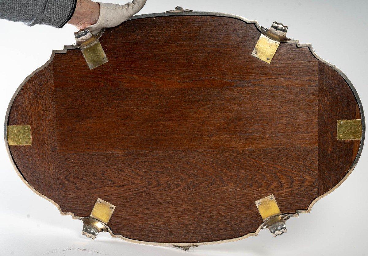 Orfèvre Tétard - Table ovale Above All en argent massif XIXème en vente 3