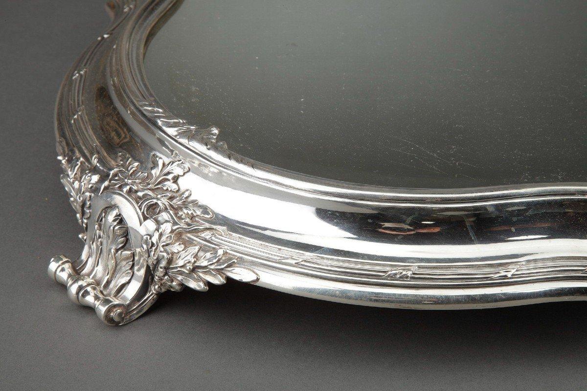 XVIIIe siècle et antérieur Orfèvre Tétard - Table ovale Above All en argent massif XIXème en vente