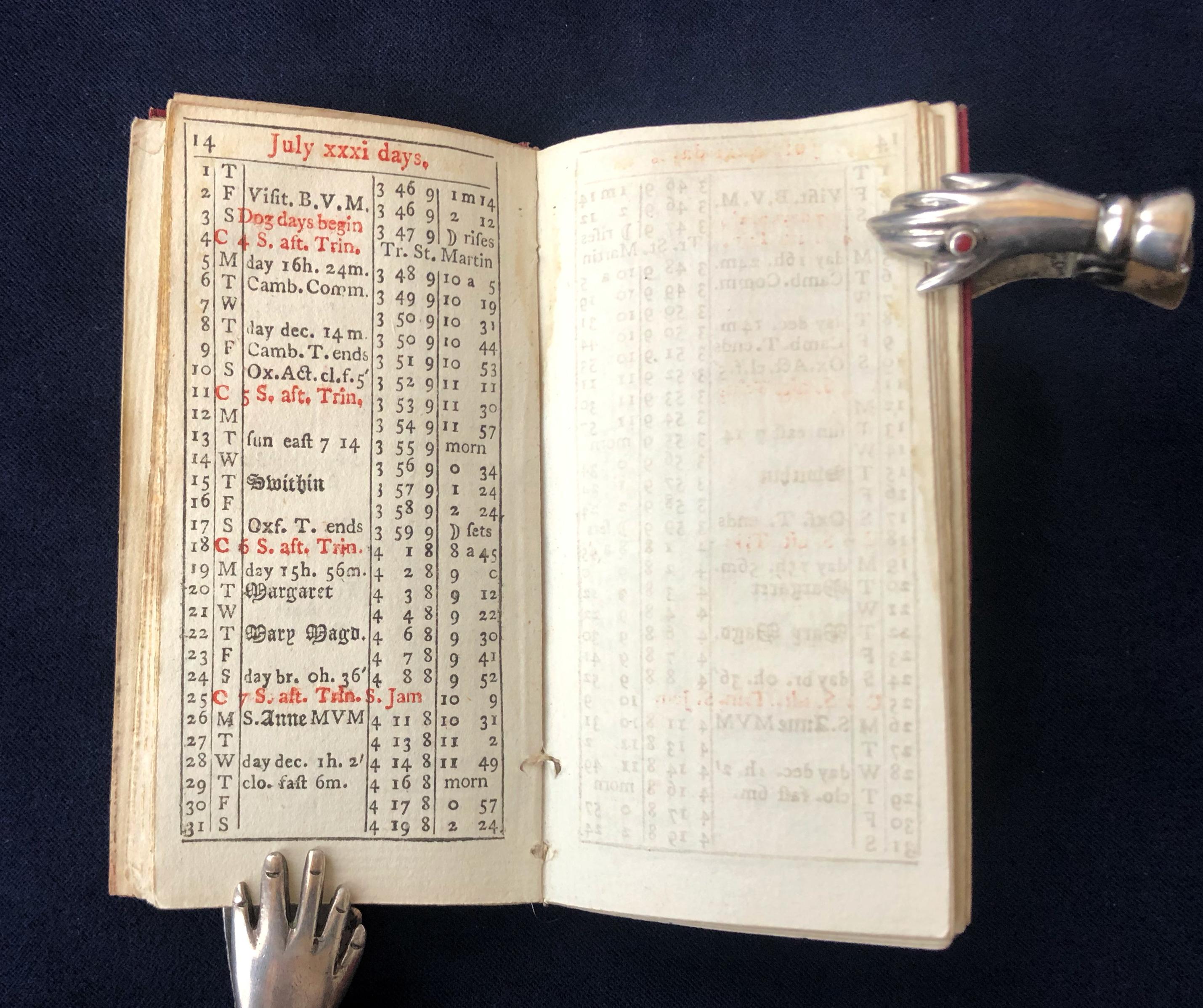 Goldsmith's Almanack for the Year of Our Lord God M.DCC.LXXXIV.  1784 In Good Condition For Sale In Middletown, NY