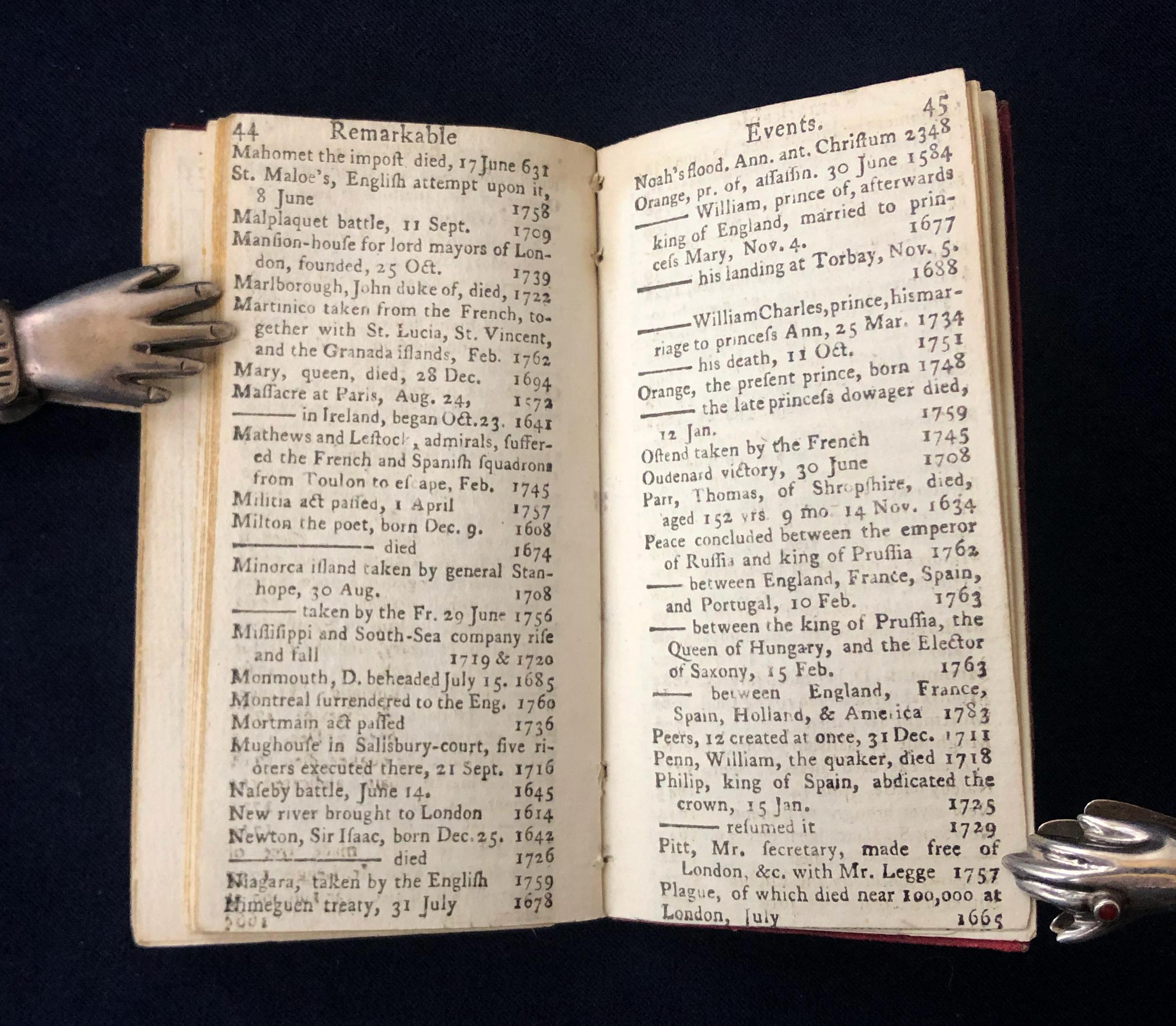 Goldsmith's Almanack for the Year of Our Lord God M.DCC.LXXXIV.  1784 For Sale 2