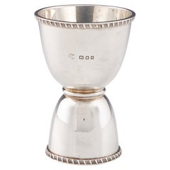Goldsmiths and Silversmiths Sterling Silver Double Ended Jigger London 1933