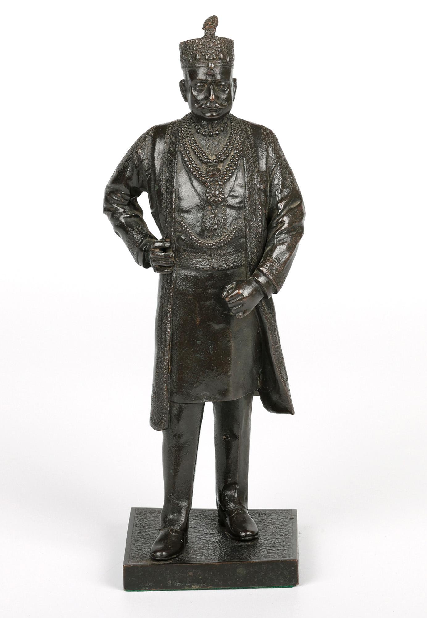 Goldsmiths & Silversmiths Bronze Middle Eastern Man Sculpture For Sale 4