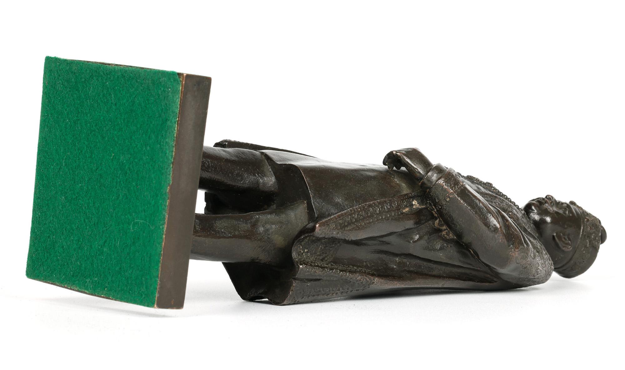 Goldsmiths & Silversmiths Bronze Middle Eastern Man Sculpture For Sale 5