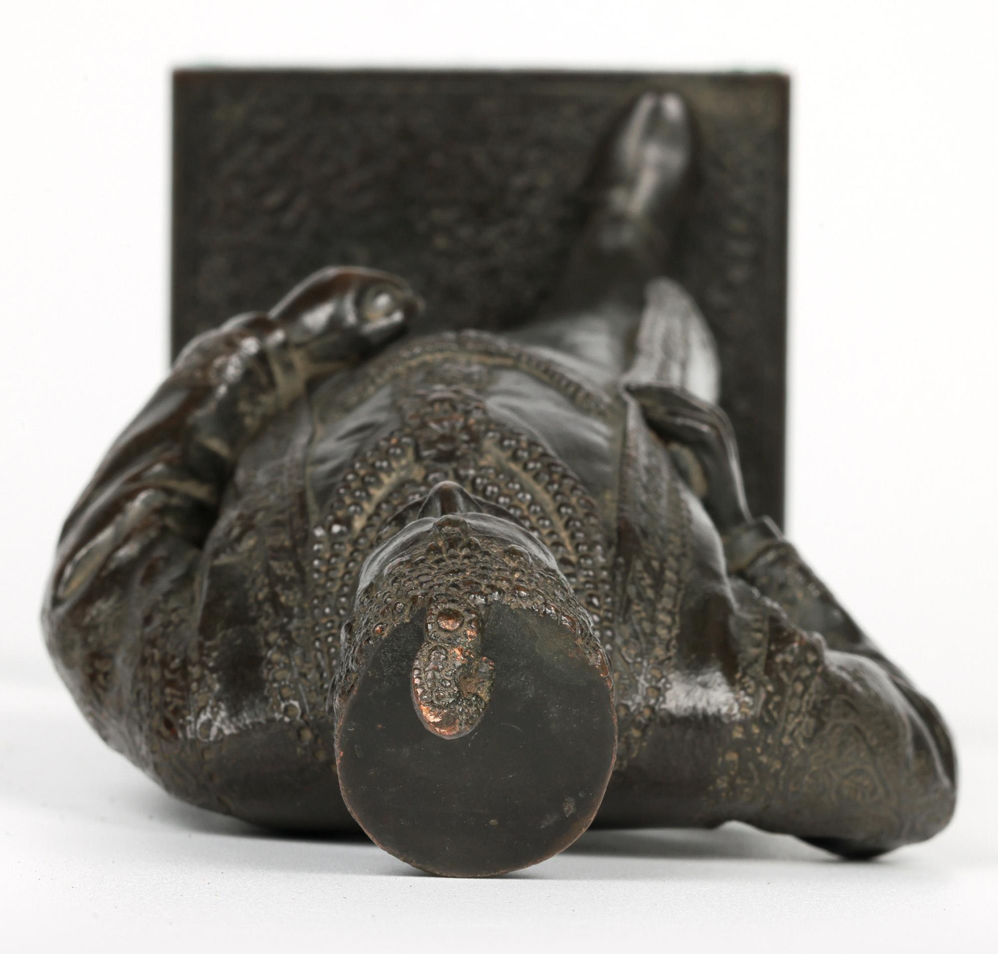 Goldsmiths & Silversmiths Bronze Middle Eastern Man Sculpture For Sale 6