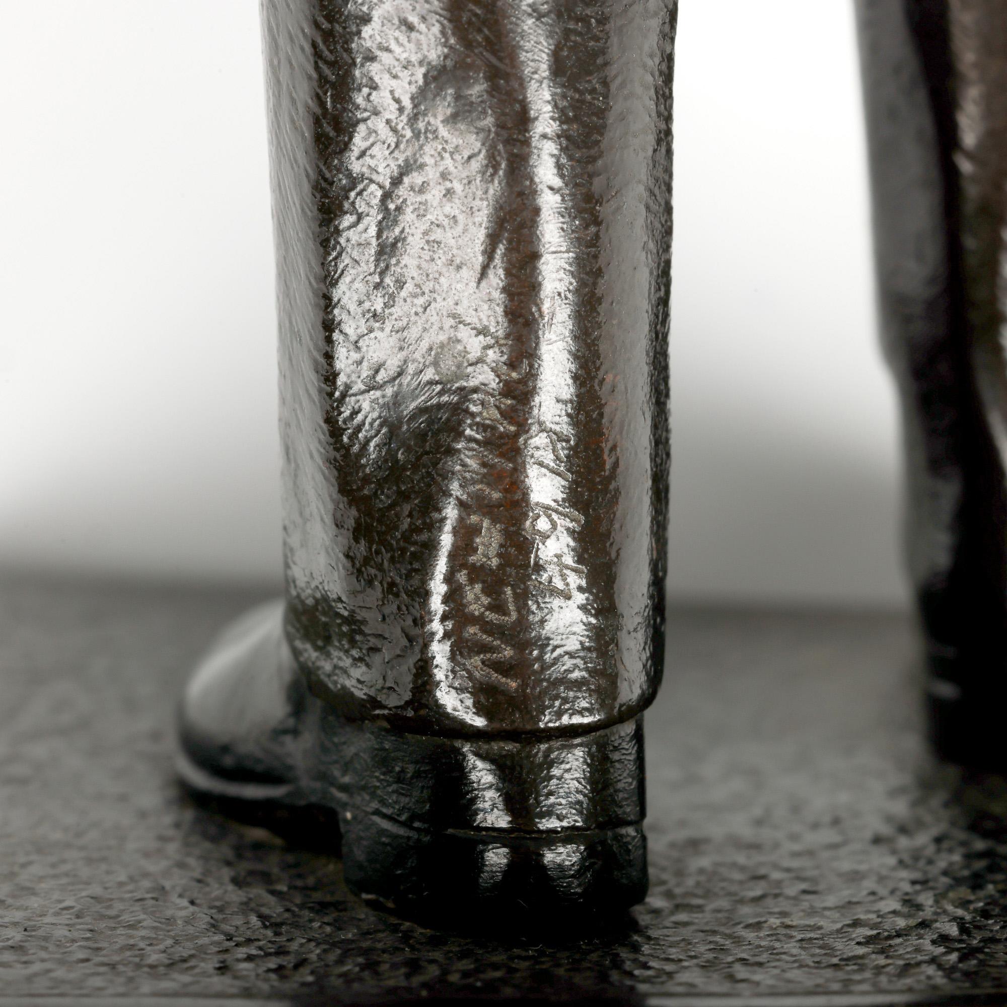 Goldsmiths & Silversmiths Bronze Middle Eastern Man Sculpture For Sale 10