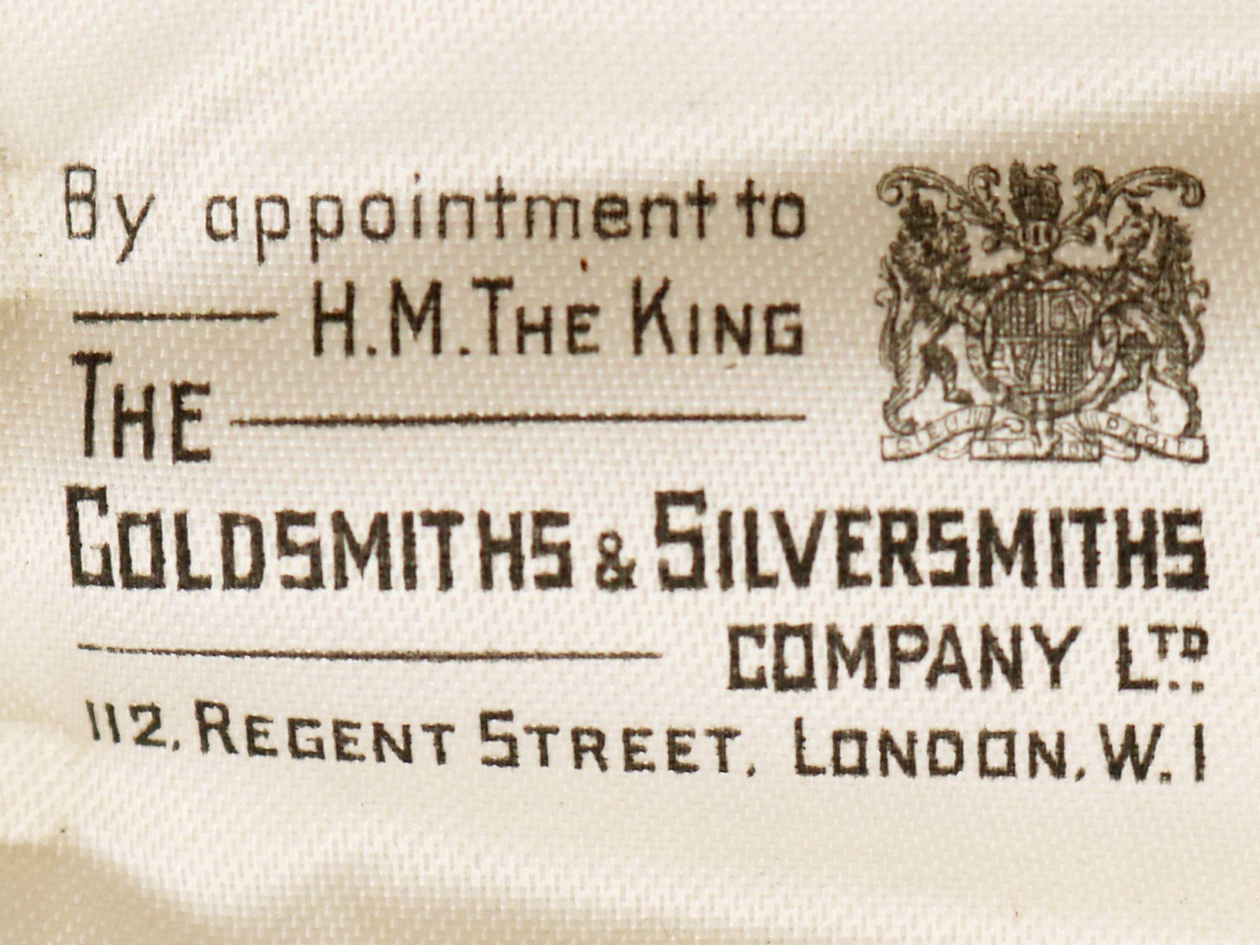Goldsmiths & Silversmiths Co Ltd 1935 Antique Sterling Silver Nutcrackers For Sale 4