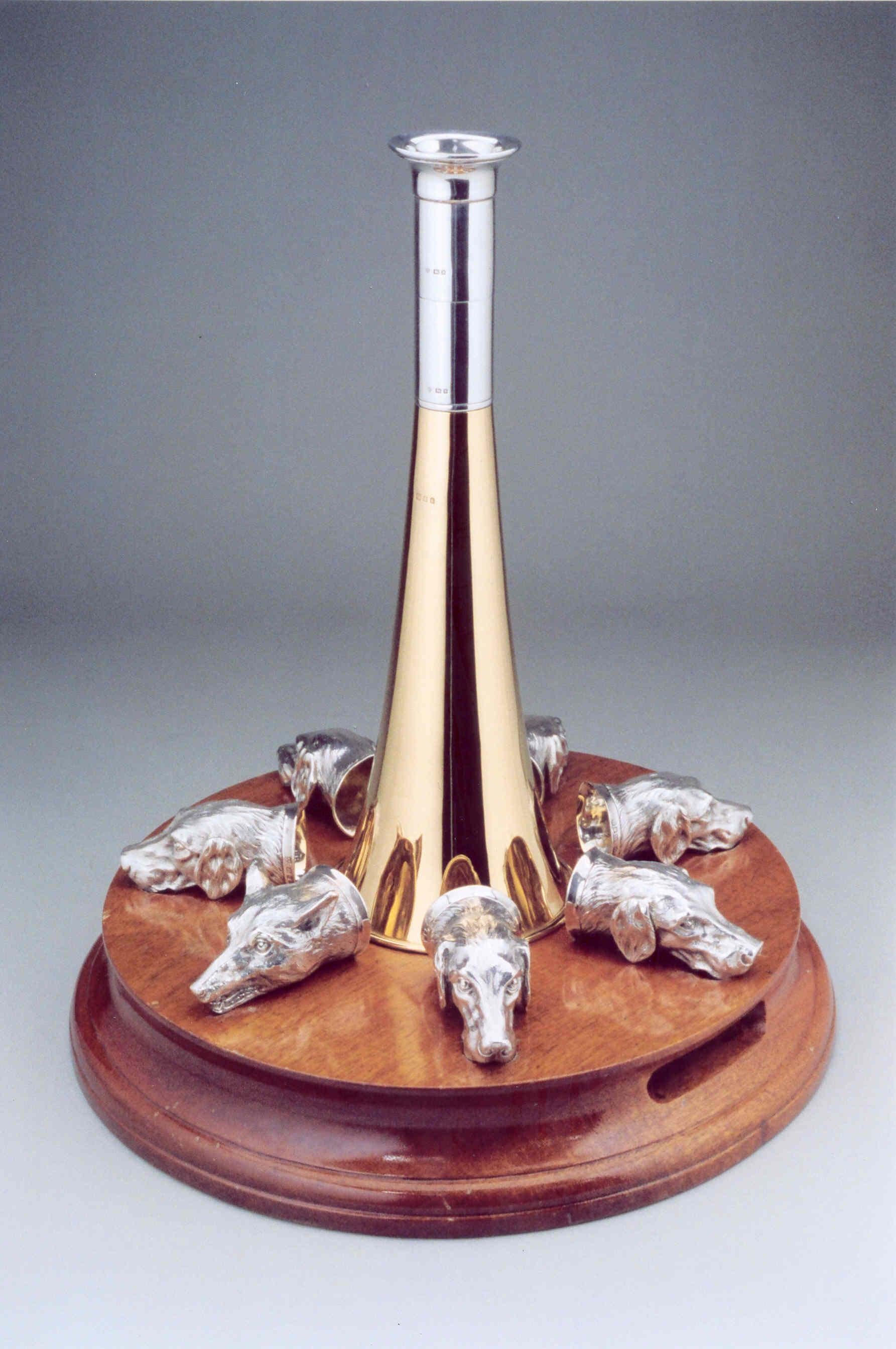 Other Goldsmiths & Silversmiths 'Hunting' Drinks Set, 1920s For Sale