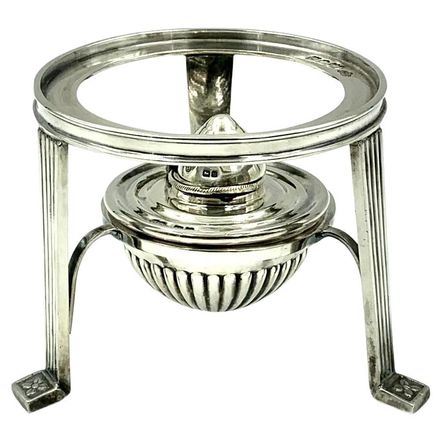 Calentador de licores de plata de ley de Isabel II Goldsmiths & Silversmiths, Londres