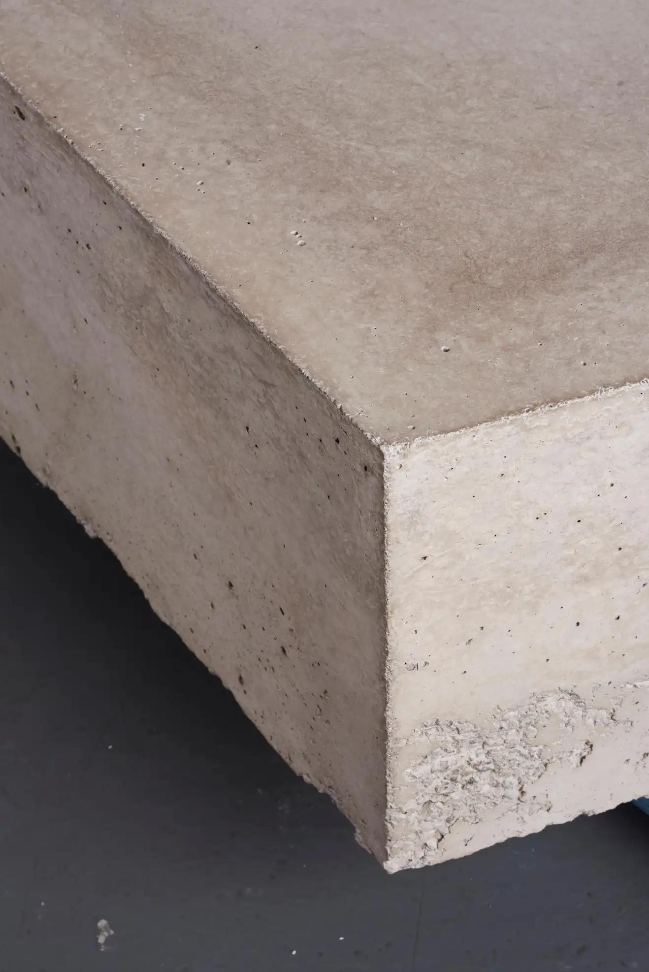 Brutalist 'Goldstein' Reinforced Concrete Table, One of a Kind Artwork by Littlewhitehead For Sale