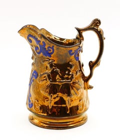 Gold Stone Jug, England, 19th Century