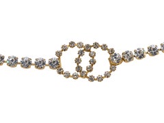 Chanel Goldtone Crystal-Embellished Belt