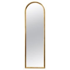 Gold‑Toned Arched Wall Mirror by Deknudt, Belgium, 20th Century