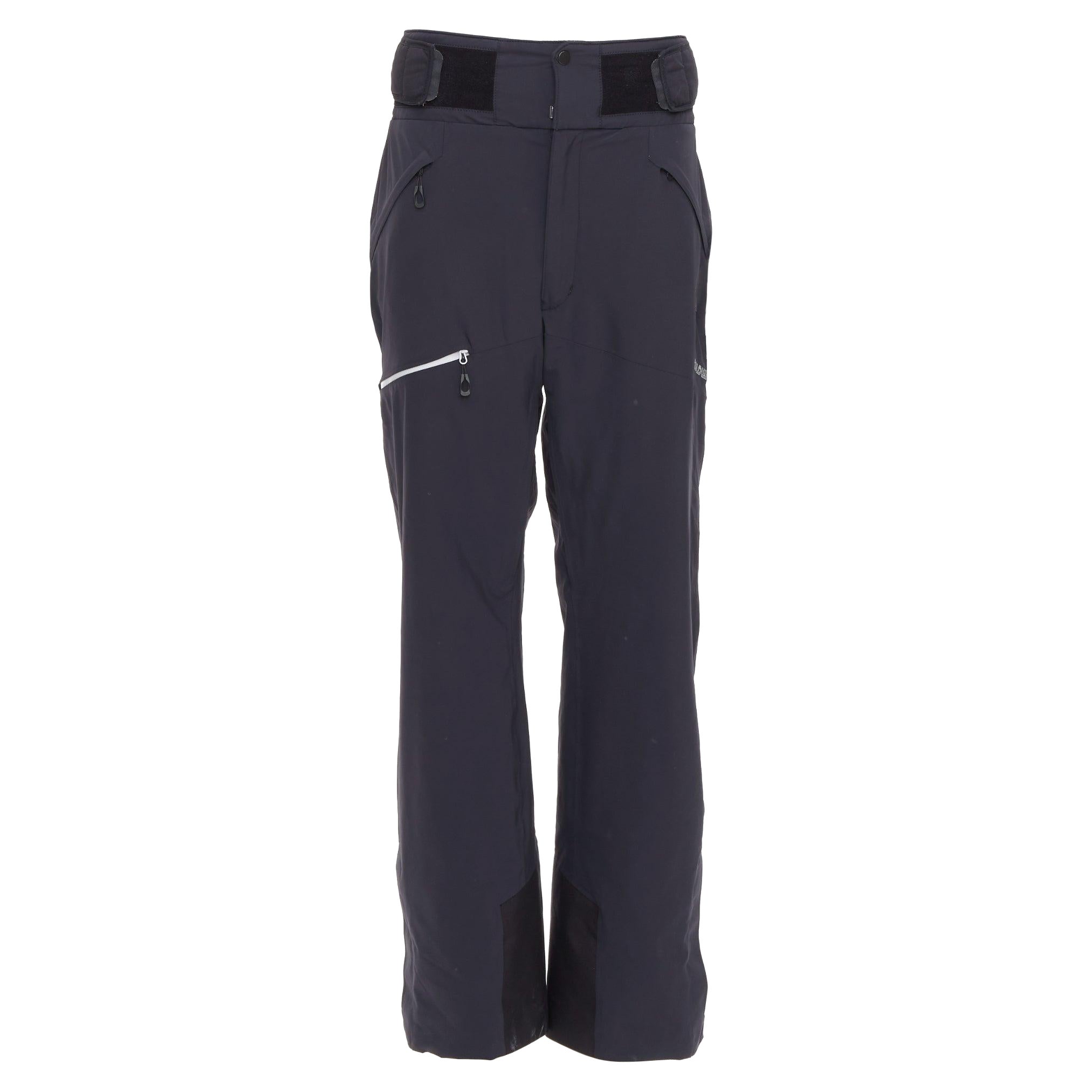 GOLDWIN Luster Pants G31705P pantaloni da sci larghi imbottiti in nylon nero L.A.