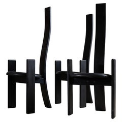 Golem Dining Chairs by Vico Magistretti for Poggi Pavia, 1968. Set of 4 Pieces