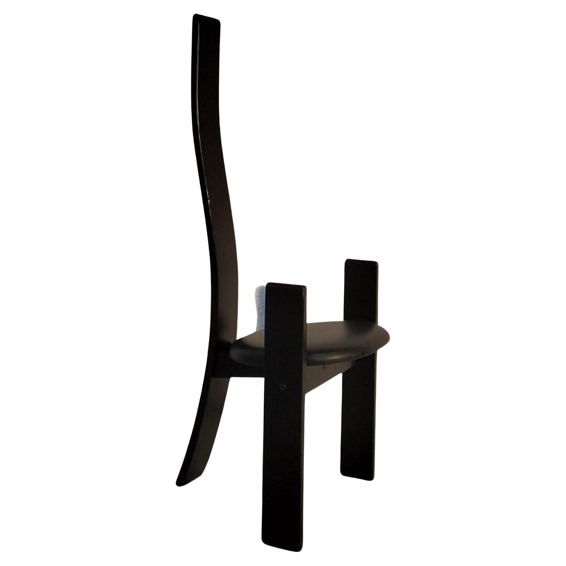 Golem glossy lacquered chair by Vico Magistretti for Poggi, 1960s