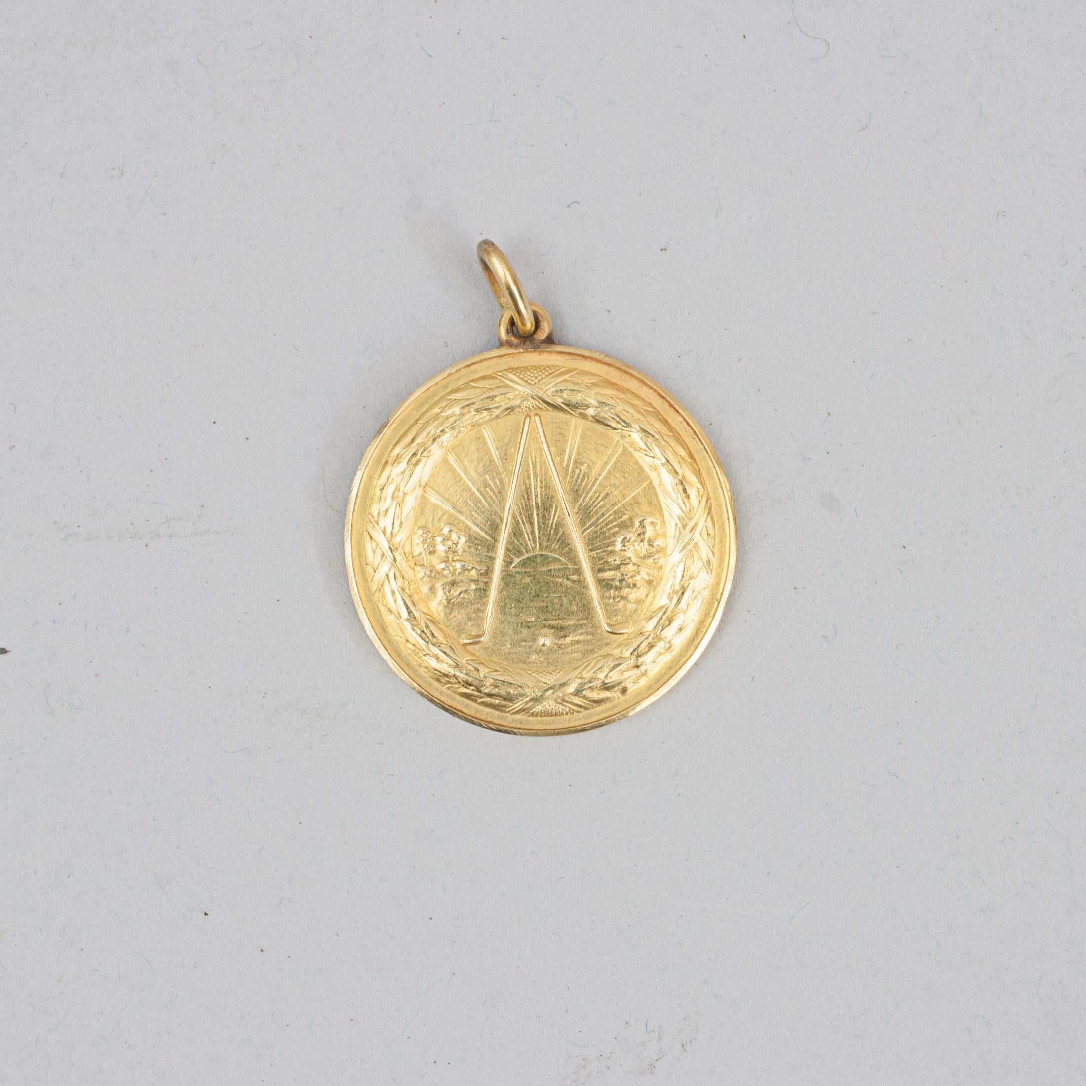Golf, Amateur Gold Medal 1934 Belgium Open Championship In Good Condition For Sale In Oxfordshire, GB