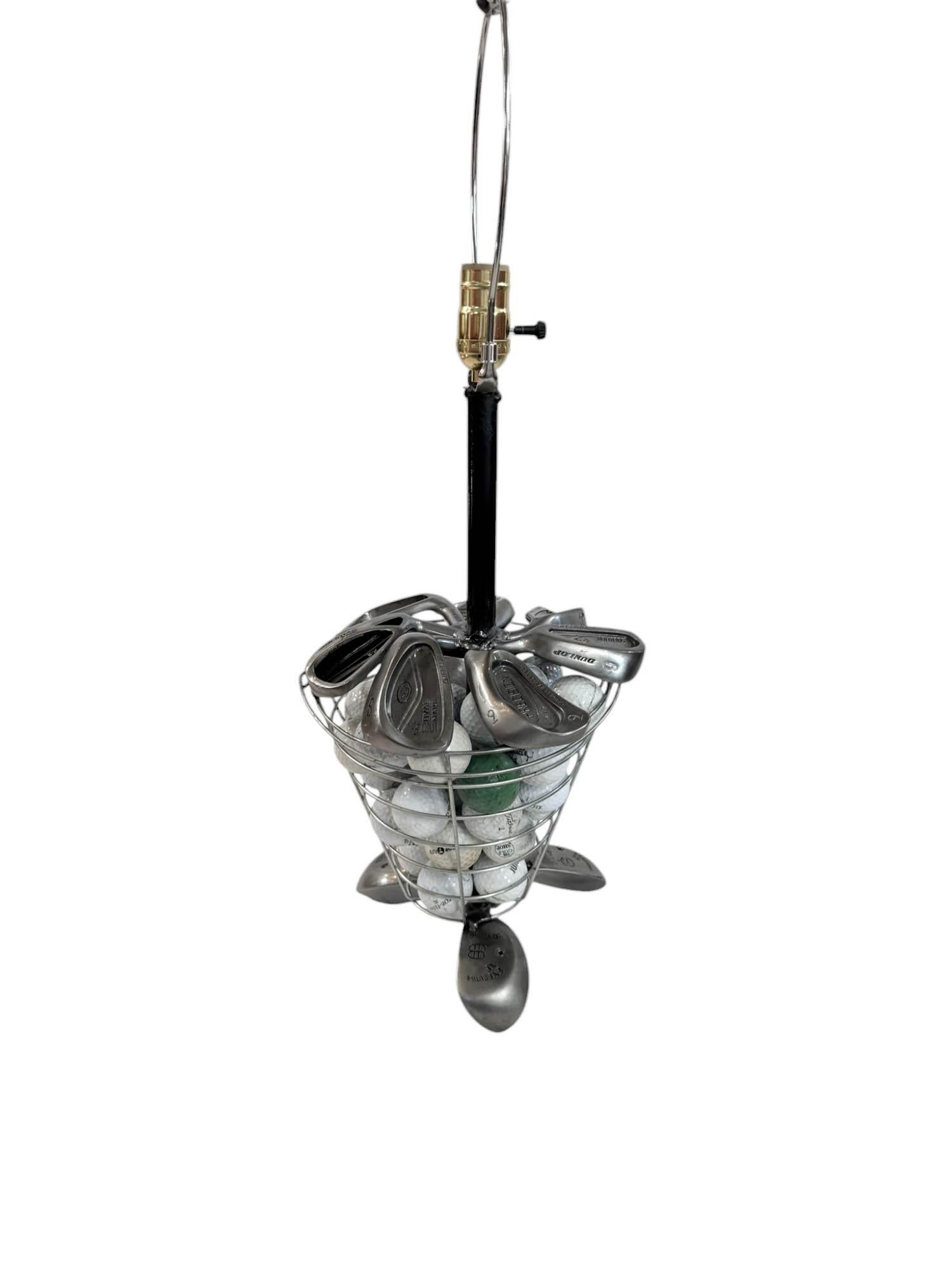 Fait main Lampe à poser Golf Art Basket en vente