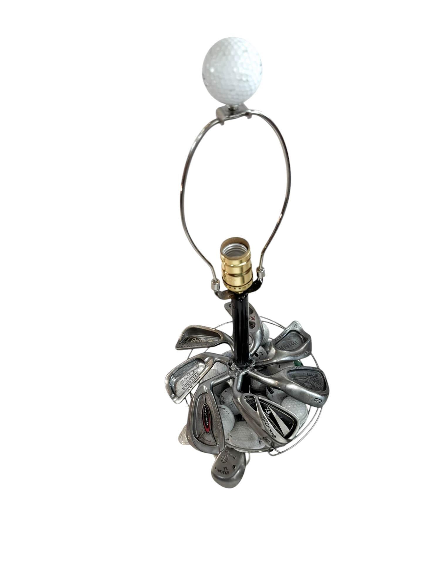 Acier Lampe à poser Golf Art Basket en vente