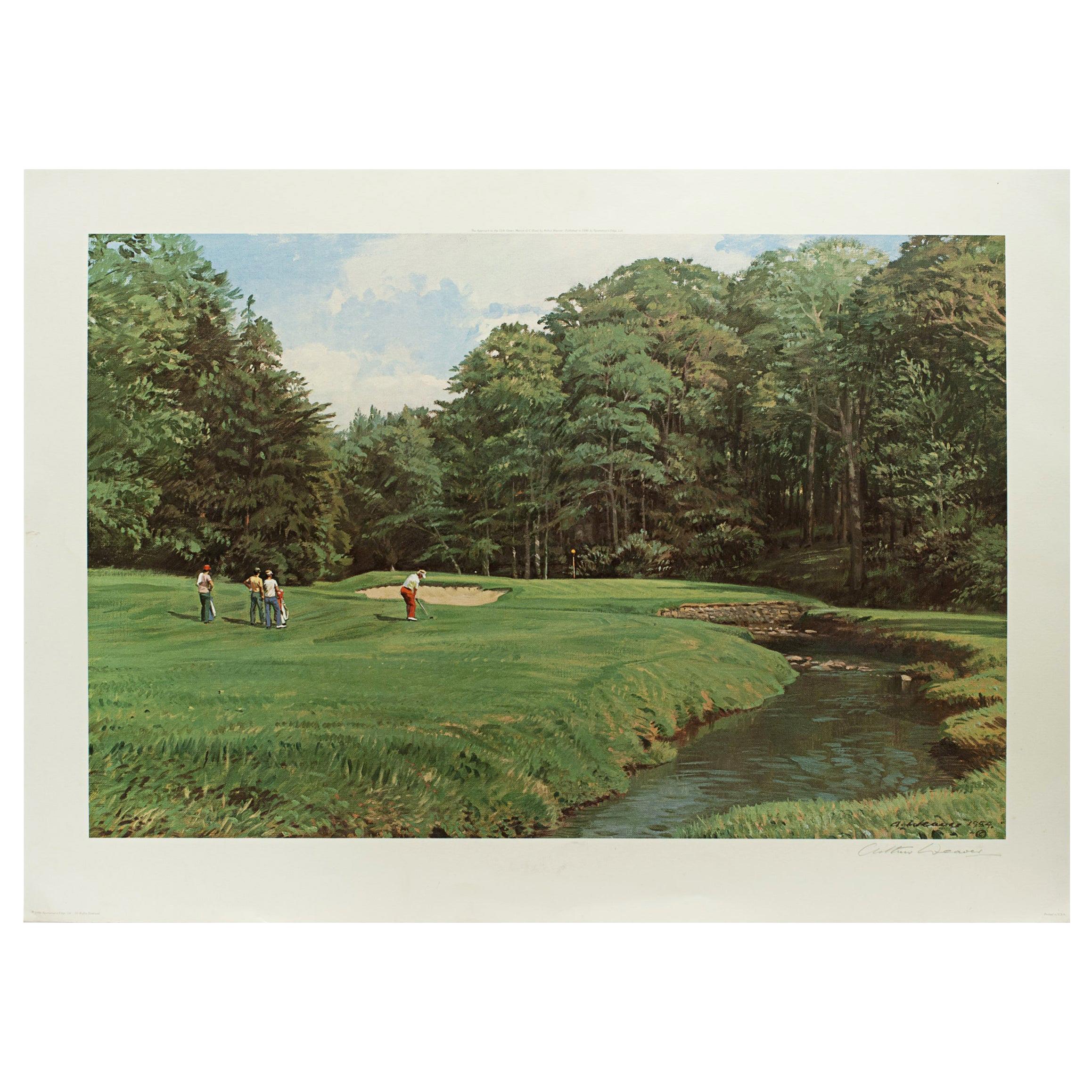 Golf Art, Merion Golf Club, Golf Print, Arthur Weaver