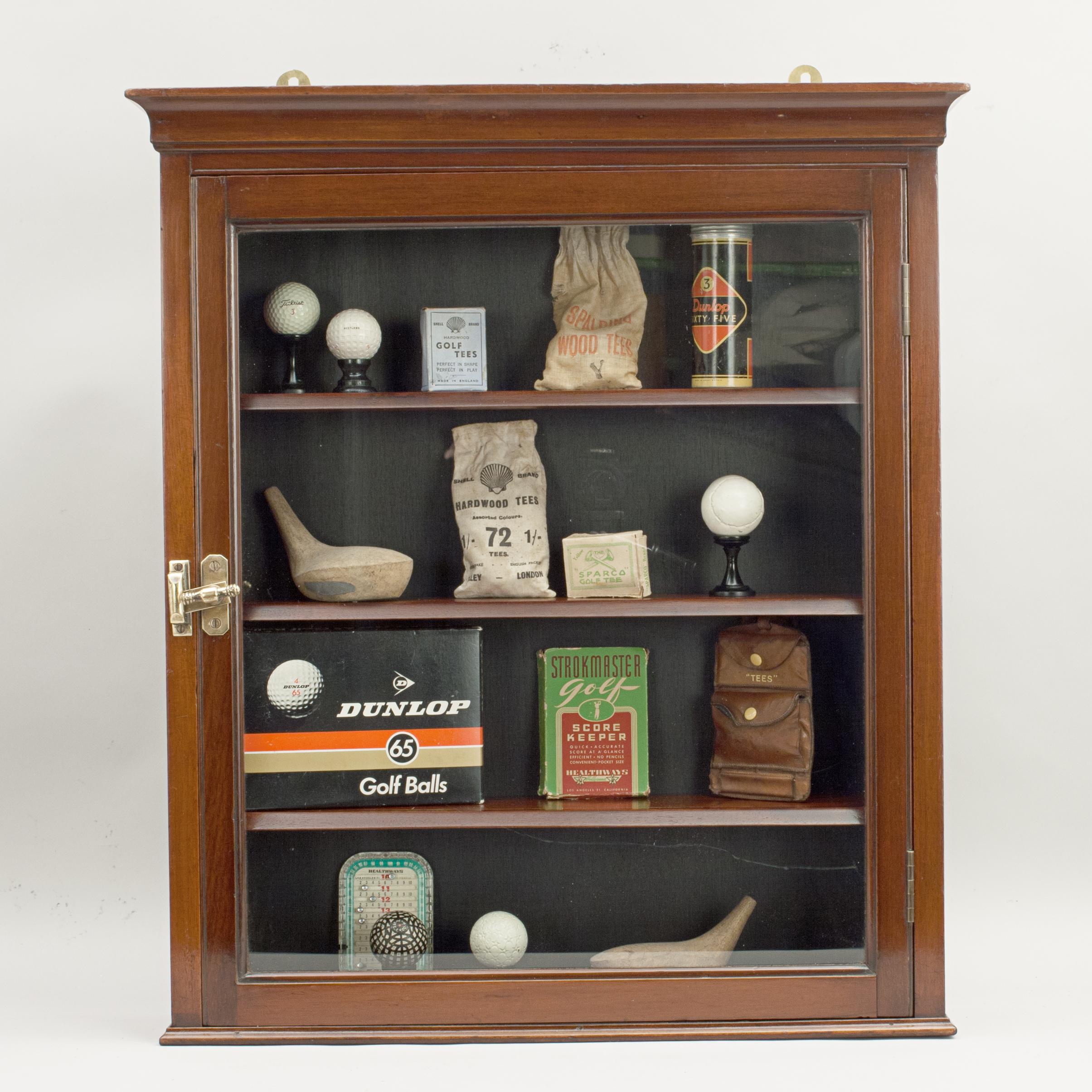 English Golf Ball Display Cabinet