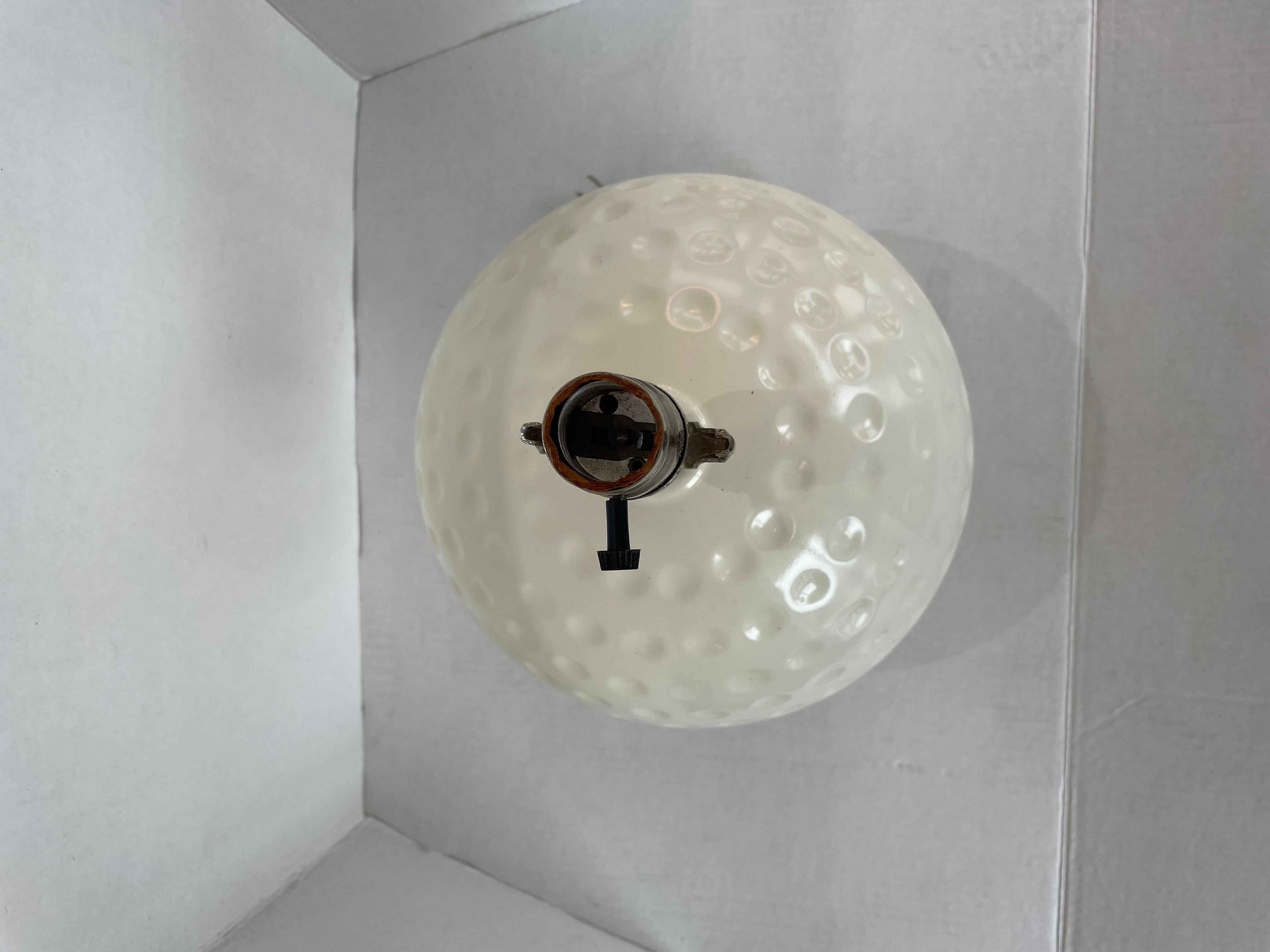Glazed  Golf Ball Form Table Lamp