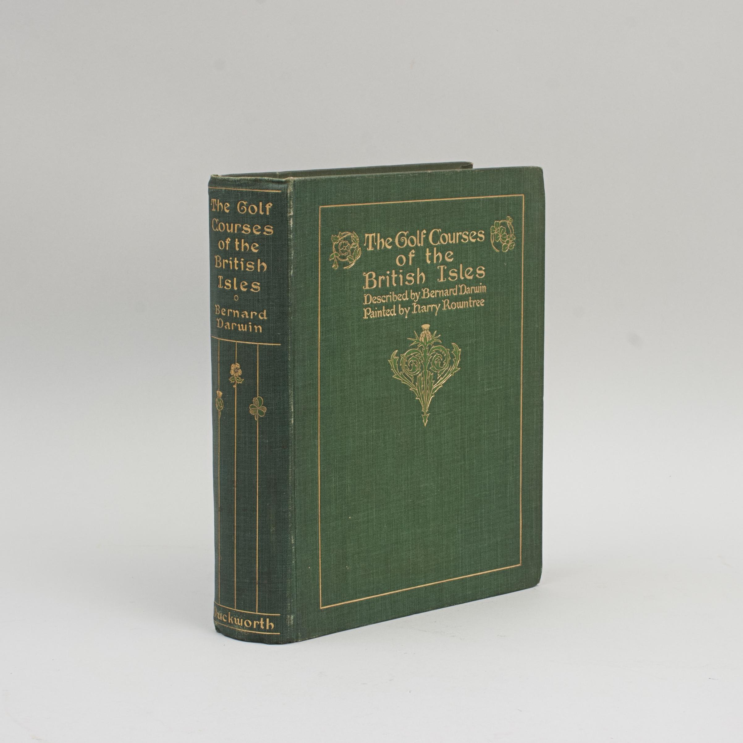 Golf Book, Bernhard Darwin, Parcours de golf des îles britanniques en vente 10