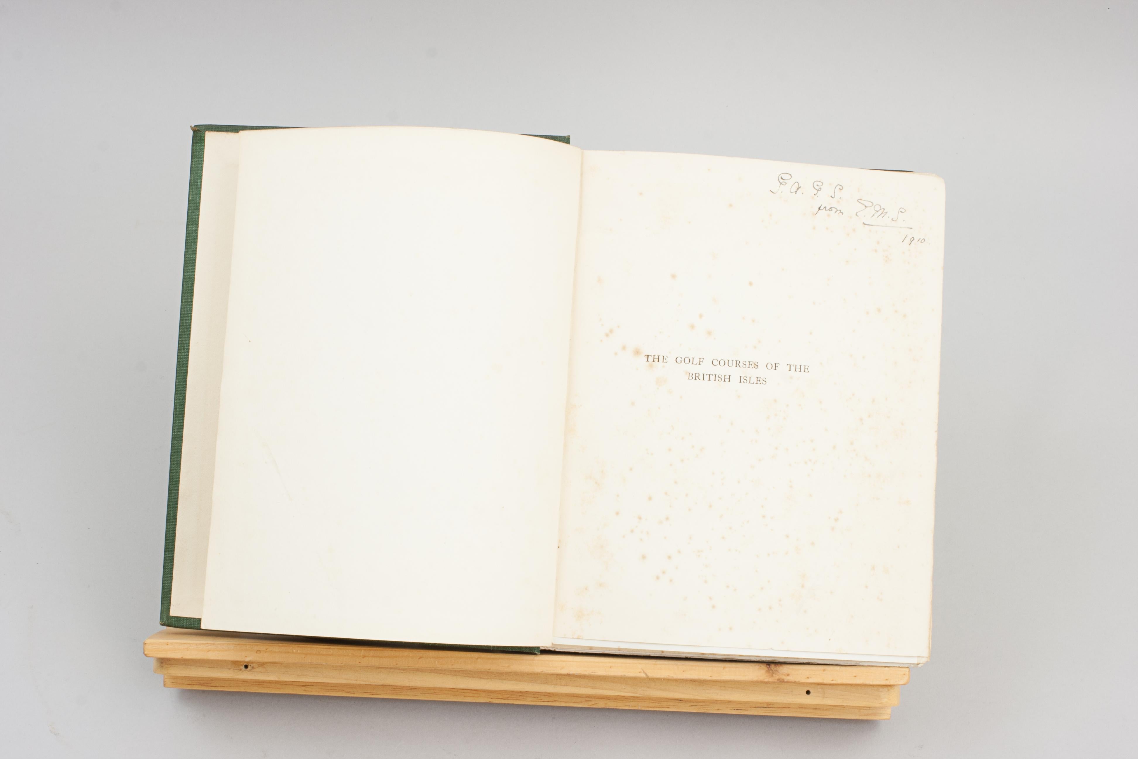 Early 20th Century Golf Book, Bernhard Darwin, Golf Courses of the British Isles