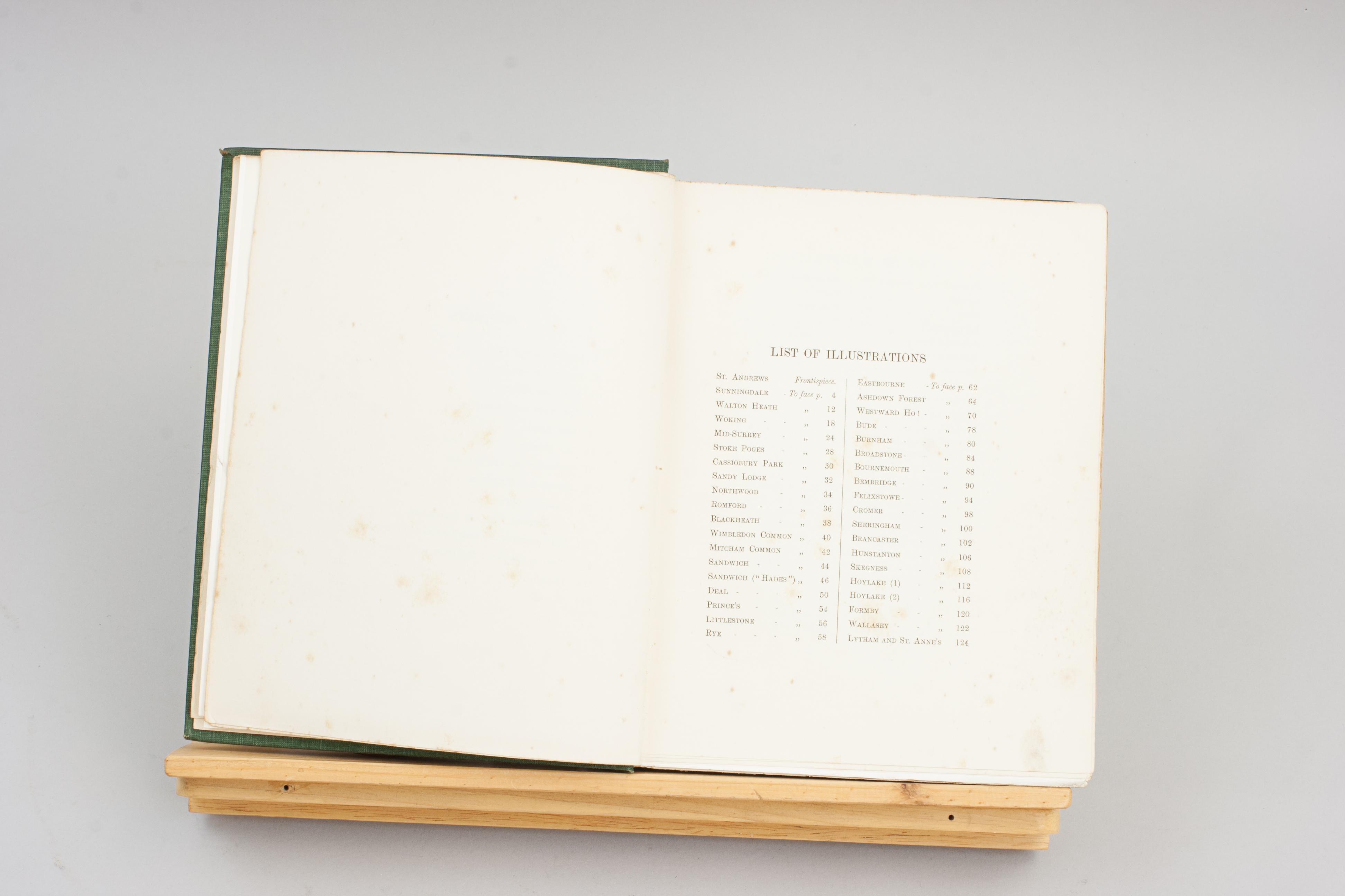 Golf Book, Bernhard Darwin, Parcours de golf des îles britanniques en vente 1