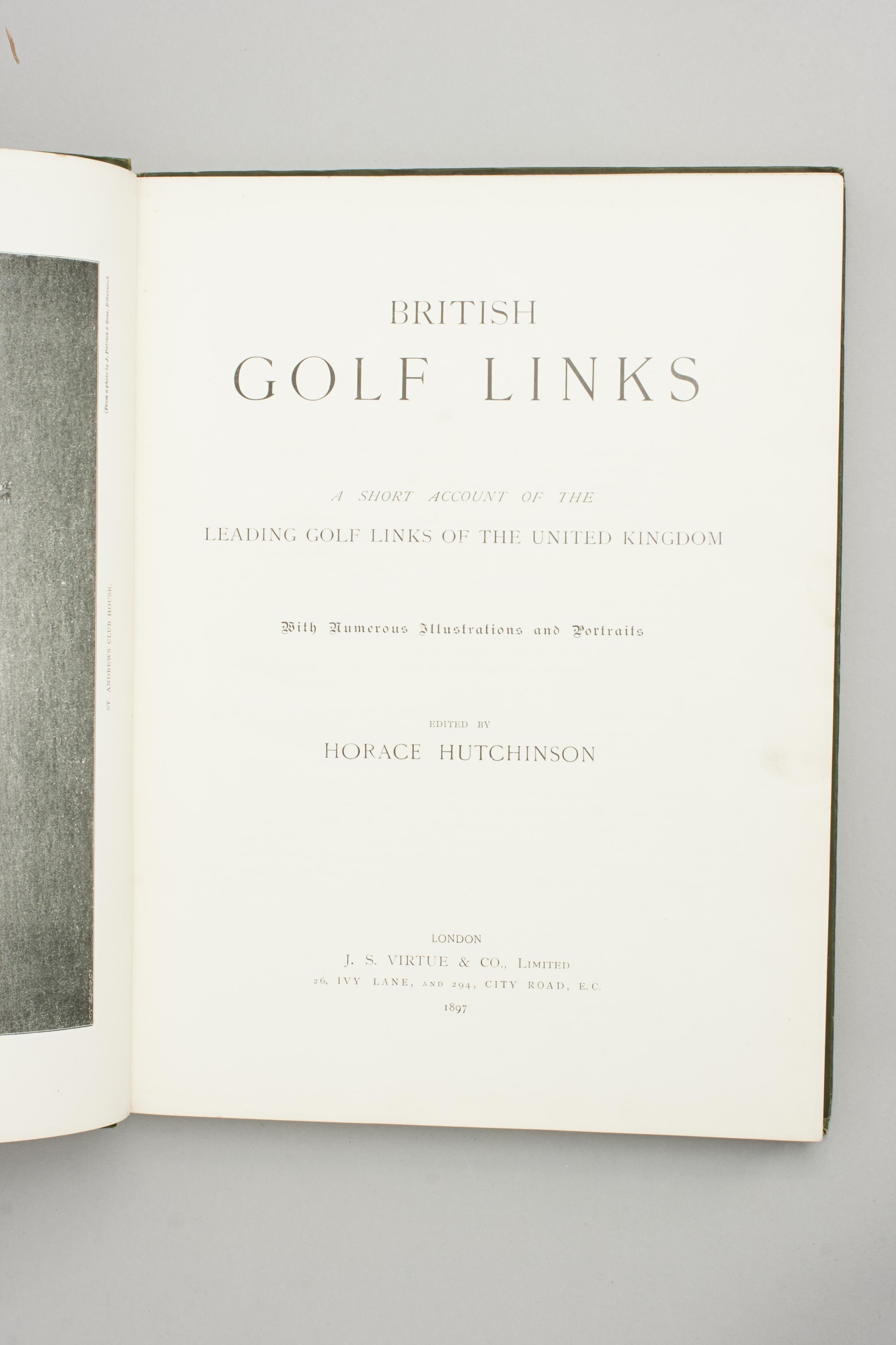 Golf Book, British Golf Links by Horace Hutchinson 3