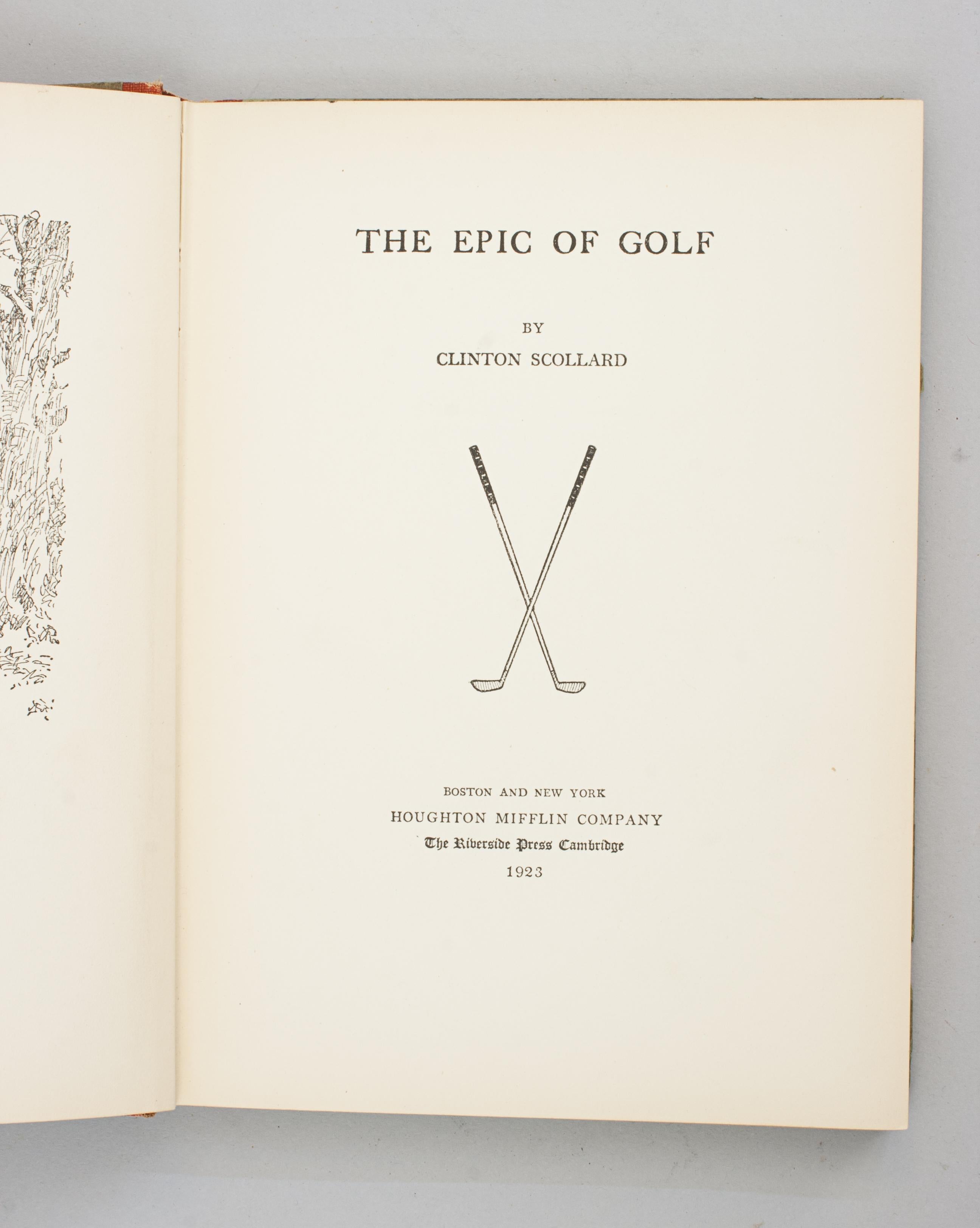 Golf Book, The Epic of Golf In Good Condition For Sale In Oxfordshire, GB