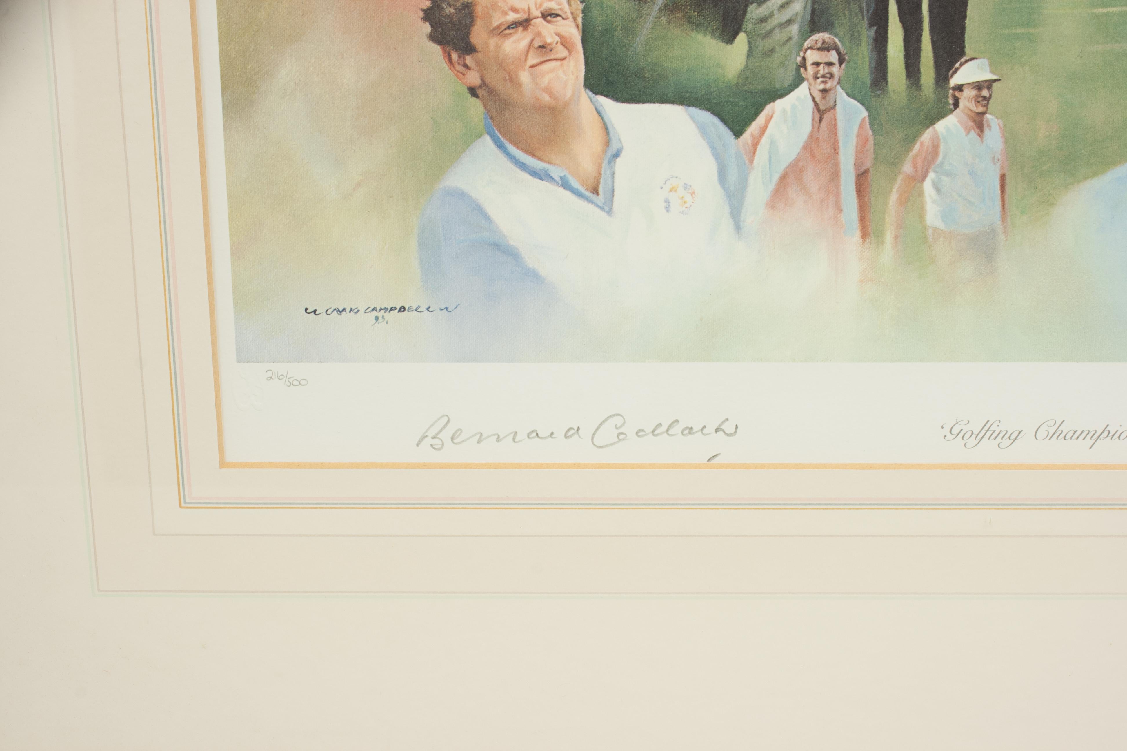 Anglais Affiche « Golfing Champions - The Ryder Cup » (Les champions du golf), Craig Campbell en vente