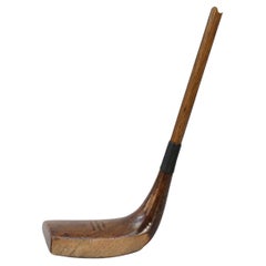 Antique Golf Club, Gassiat Type Putter by Ernest F. Sales of Sunningdale