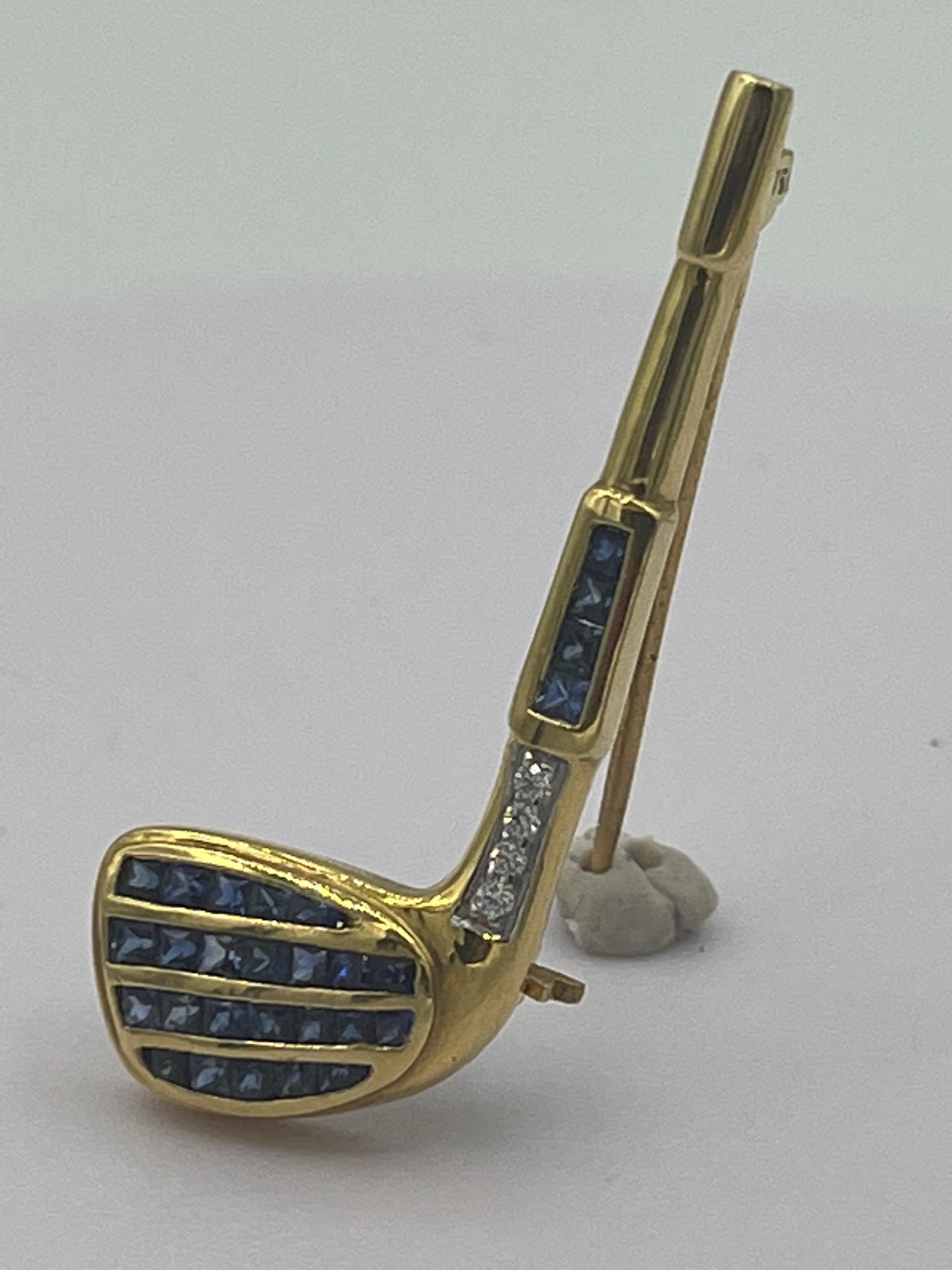 18 k  or jaune poinçonné 750
1,49 ct Saphir 
0,04 ct de diamants
6,5 grammes
42 mm