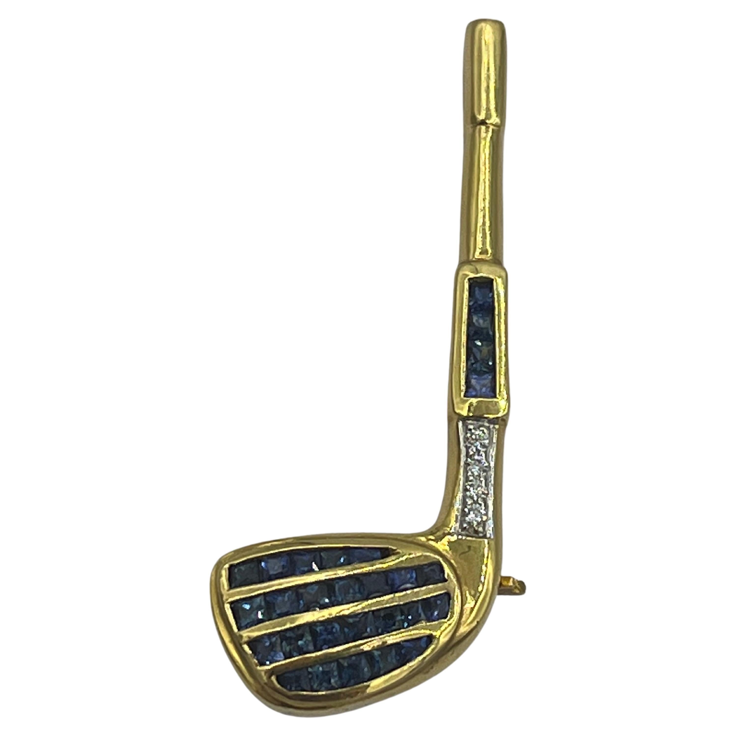 Golf Clubs Saphire Diamonds 18 K For Sale