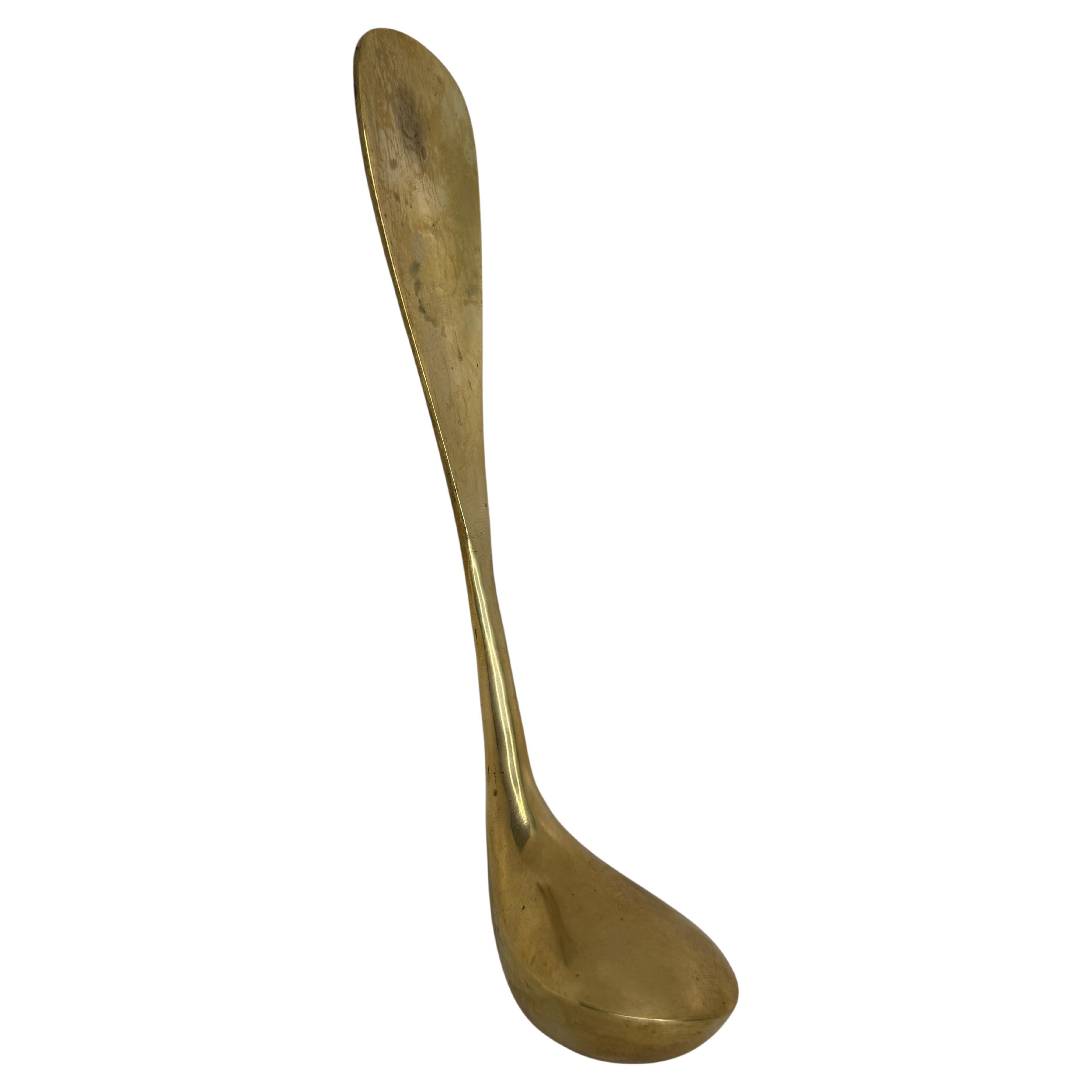 Golf Clubs Shoehorn Brass Vintage German 1960s