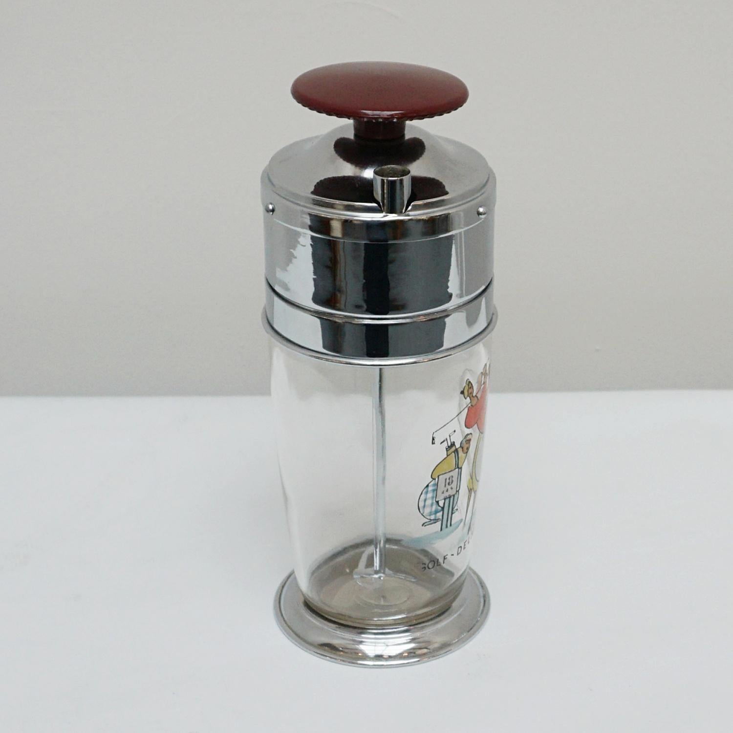 20th Century 'Golf Delmonte' Self Mixing Vintage Cocktail Shaker