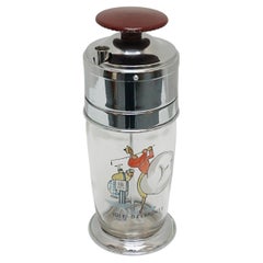 'Golf Delmonte' Self Mixing Vintage Cocktail Shaker
