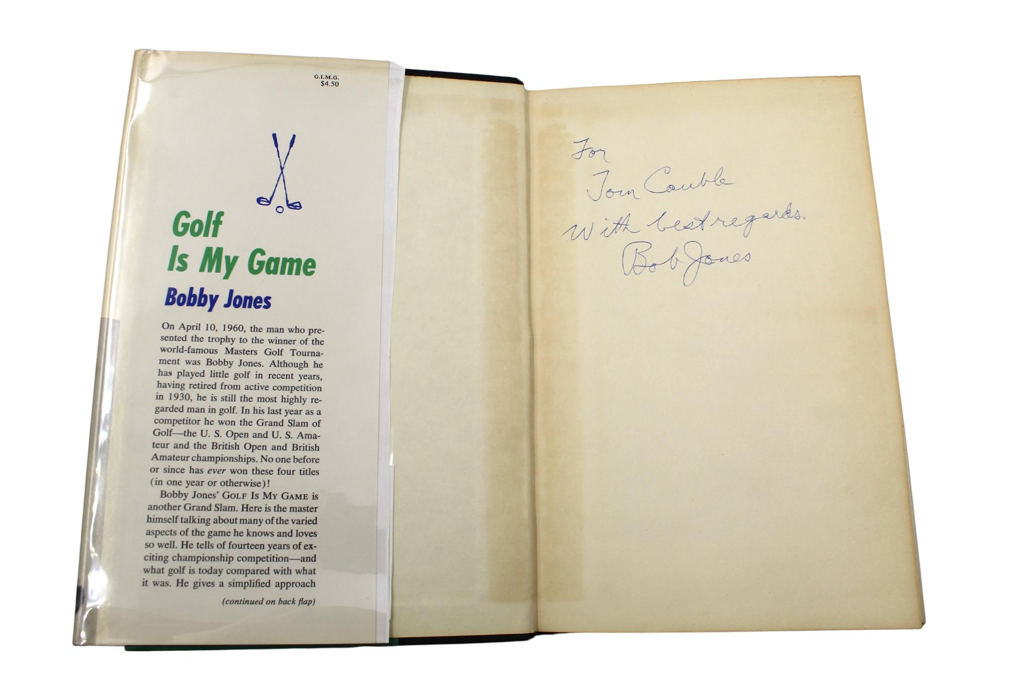 Carta Il golf è il mio gioco, firmato da Bobby Jones, seconda edizione, 1960 in vendita