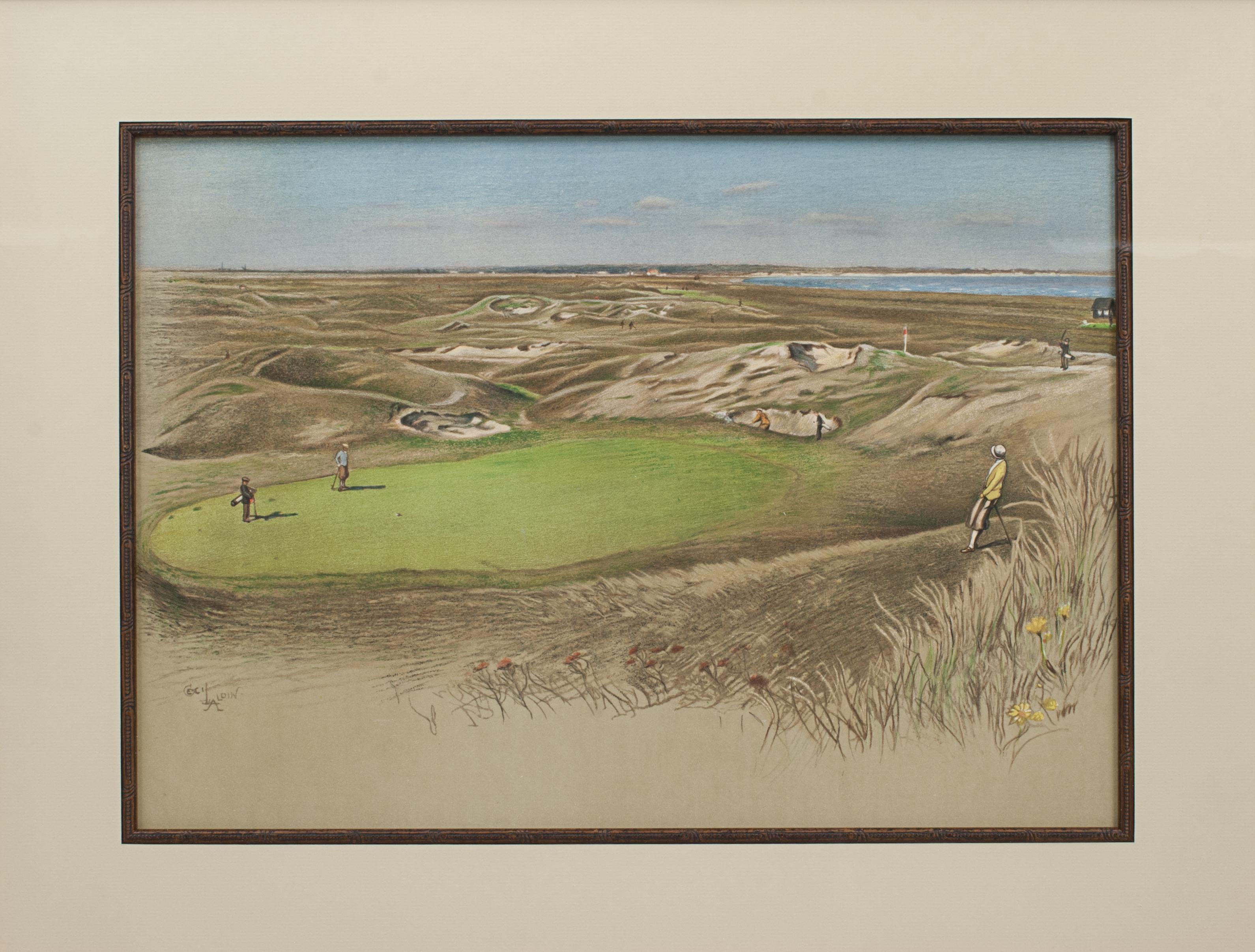 Sporting Art Golf Lithograph, Royal St. George's, 