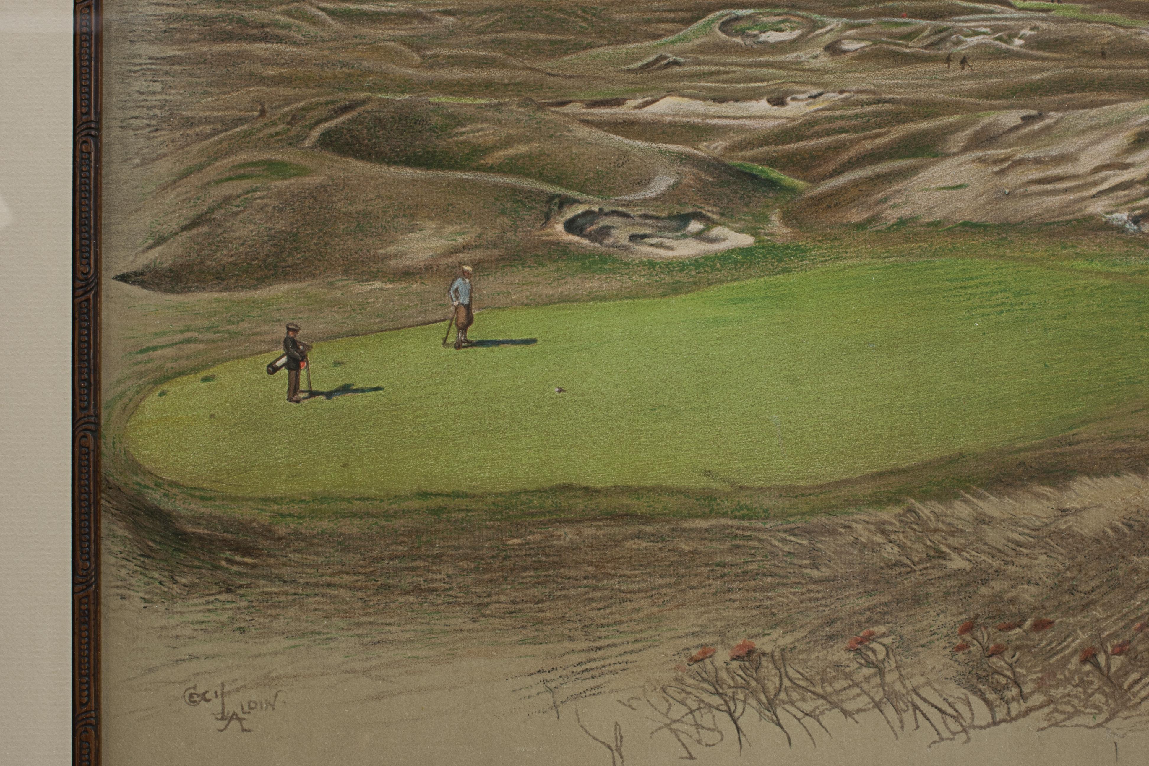 Golf Lithograph, Royal St. George's, 