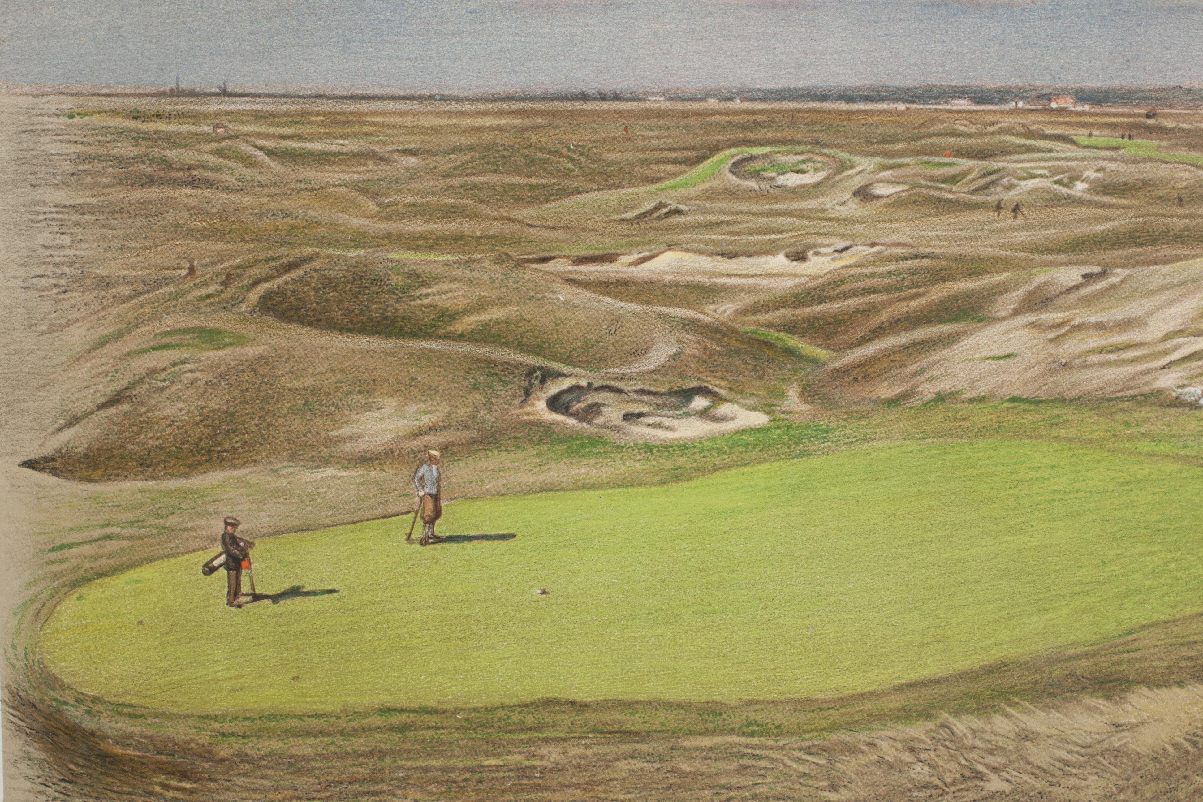 20th Century Golf lithograph, Royal St. George's, 