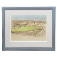 Golf lithograph, Royal St. George's, "The Maiden" Green