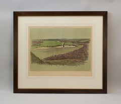 Golf Lithograph, Walton Heath - Old Course, Cecil Aldin