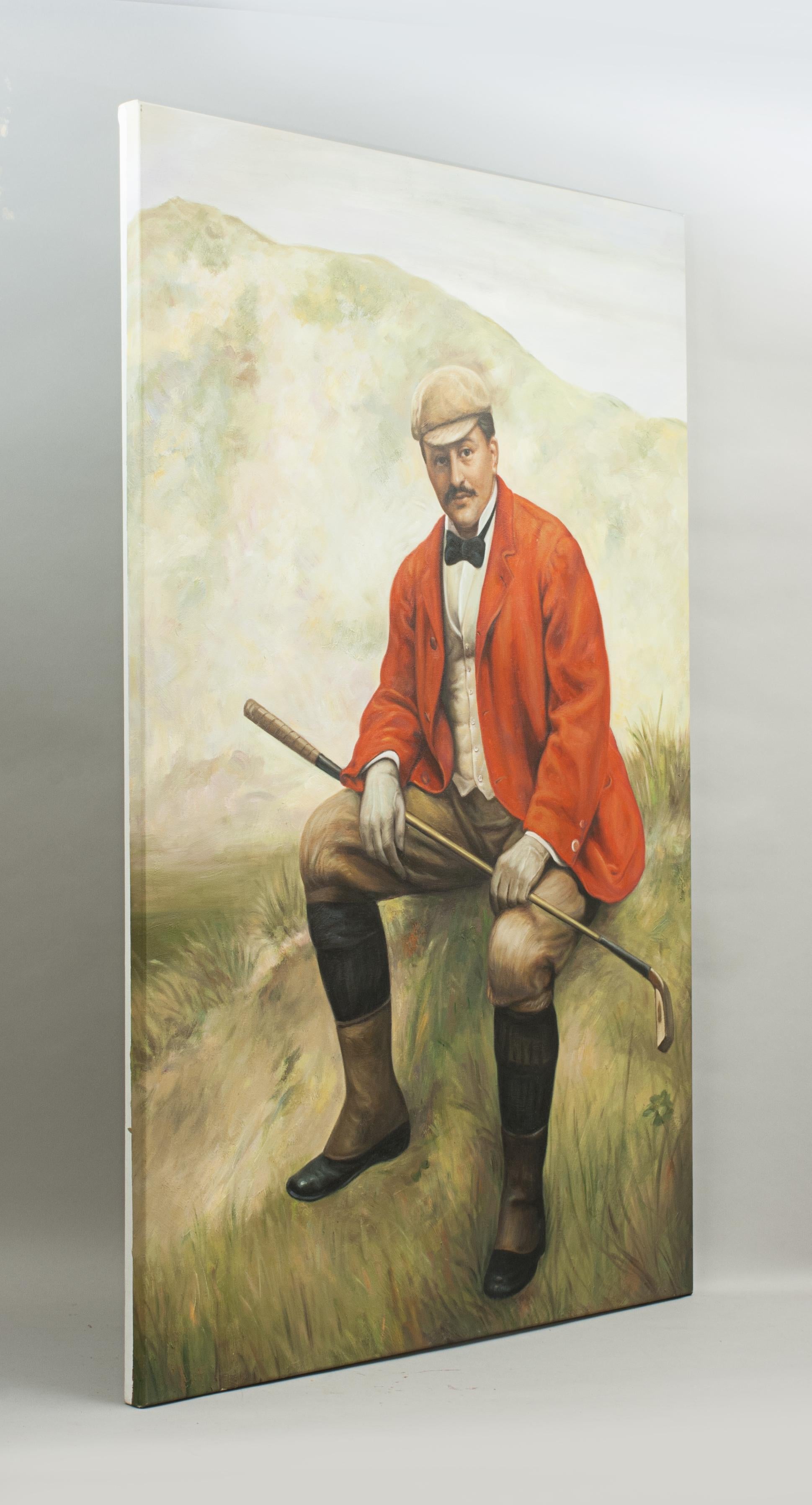 Contemporary Golf Oil Painting of Dr. William Laidlaw Purves by Hon. John Collier For Sale