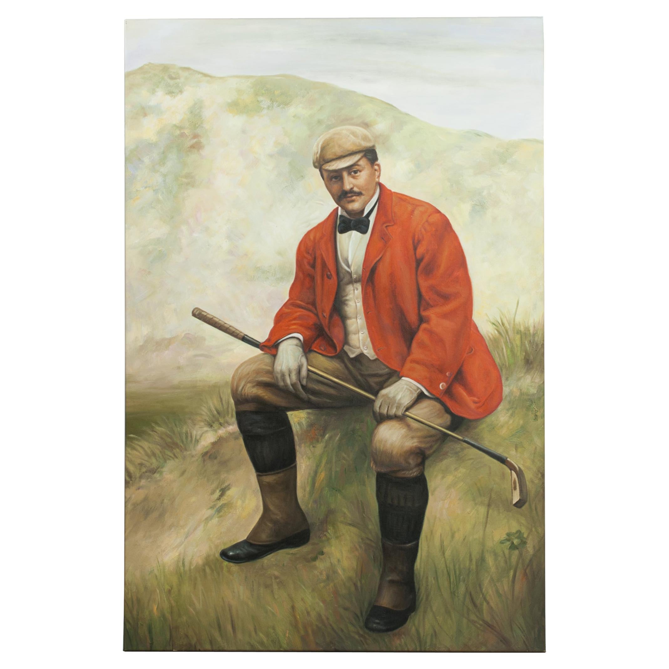 Golf Oil Painting of Dr. William Laidlaw Purves by Hon. John Collier For Sale