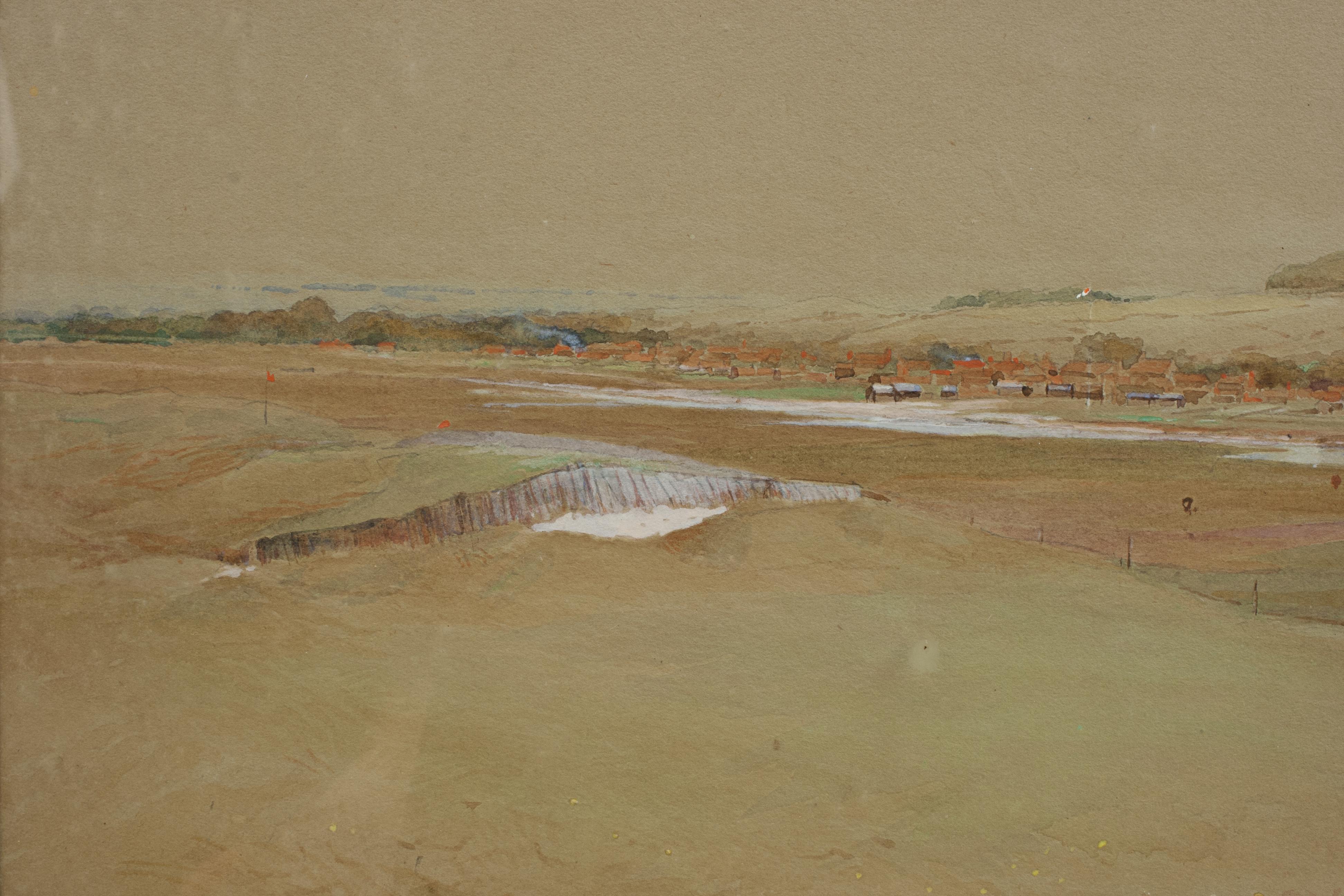 Pintura de golf del club de golf de Thurlestone por C. Whymper en Bueno estado para la venta en Oxfordshire, GB