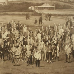 Antique Golf Print, Royal North Devon Golf Club, Photogravure of Westward Ho